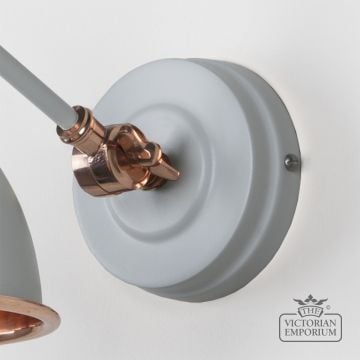 Brindle Wall Light With Smooth Copper Interior And Birch Exterior 49714sbi 5 S