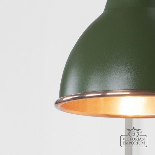 Brindle Wall Light With Smooth Copper Interior And Heath Exterior 49714sh 3 L