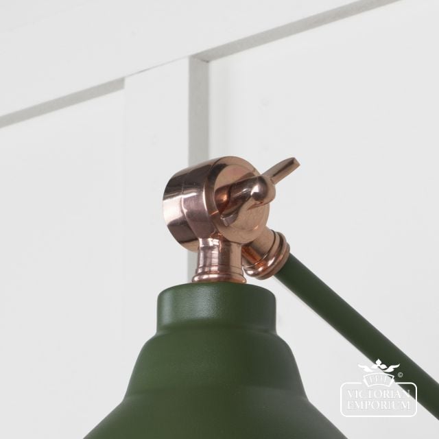 Brindle Wall Light With Smooth Copper Interior And Heath Exterior 49714sh 4 L