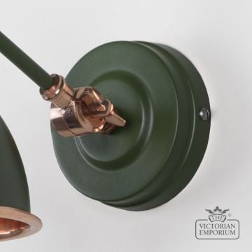 Brindle Wall Light With Smooth Copper Interior And Heath Exterior 49714sh 5 L