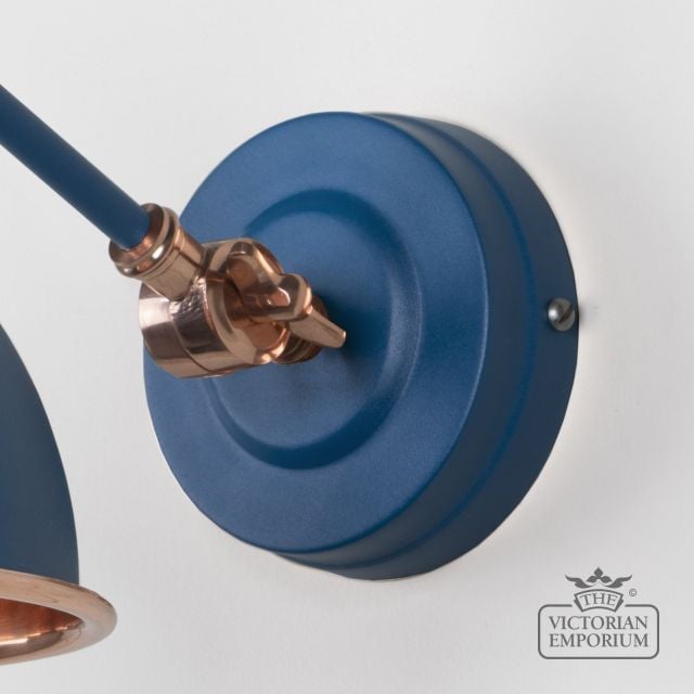 Brindle Wall Light With Smooth Copper Interior And Upstream Exterior 49714su 5 L
