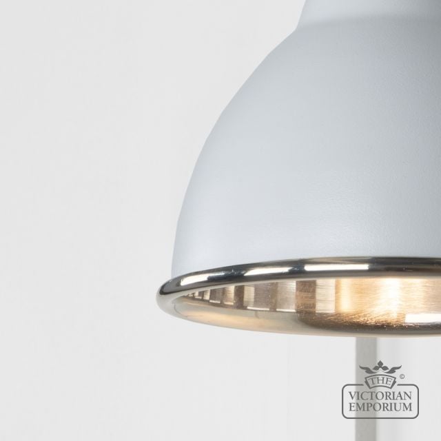 Brindle Wall Light With Smooth Nickel Interior And Birch Exterior 49715sbi 3 L