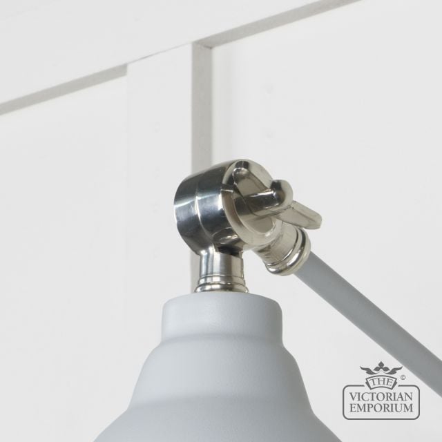 Brindle Wall Light With Smooth Nickel Interior And Birch Exterior 49715sbi 4 L