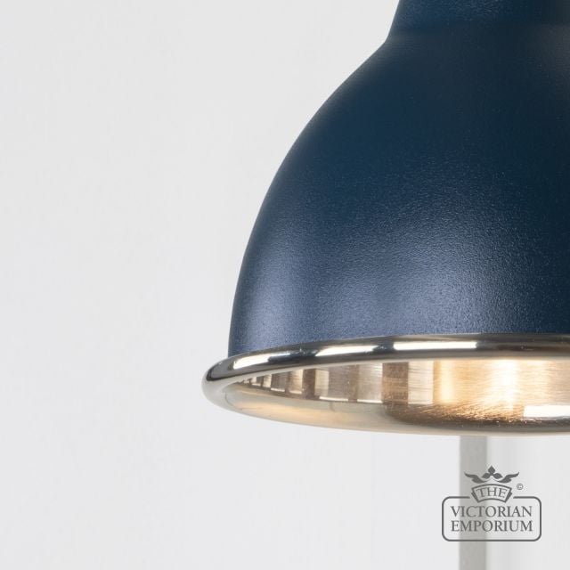 Brindle Wall Light With Smooth Nickel Interior And Dusk Exterior 49715sdu 3 L