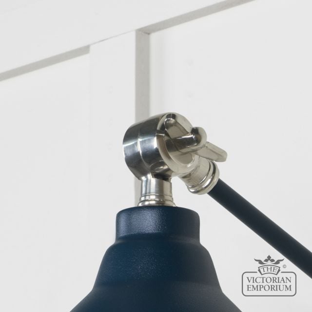 Brindle Wall Light With Smooth Nickel Interior And Dusk Exterior 49715sdu 4 L
