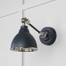 Brindle Wall Light with Smooth Nickel Interior and Soot Exterior 49715sso 1 l