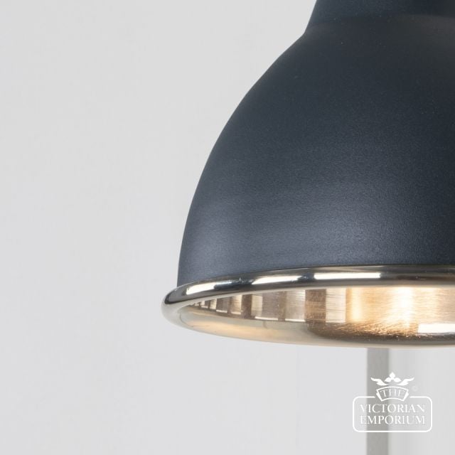 Brindle Wall Light With Smooth Nickel Interior And Soot Exterior 49715sso 3 L
