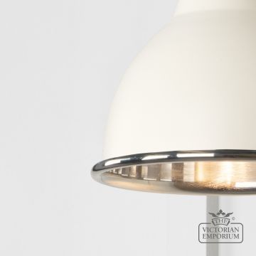 Brindle Wall Light With Smooth Nickel Interior And Teasel Exterior 49715ste 3 L