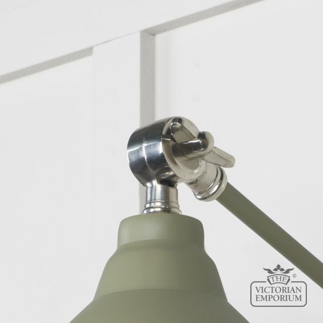 Brindle Wall Light With Smooth Nickel Interior And Tump Exterior 49715stu 4 L