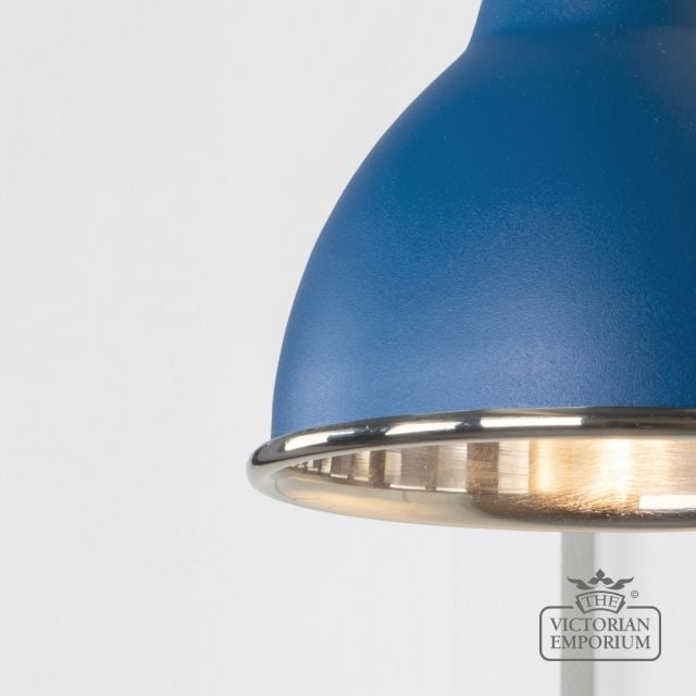 Brindle Wall Light With Smooth Nickel Interior And Upstream Exterior 49715su 3 L