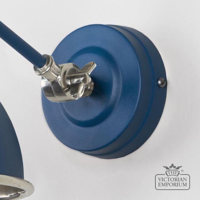 Brindle Wall Light With Smooth Nickel Interior And Upstream Exterior 49715su 5 L