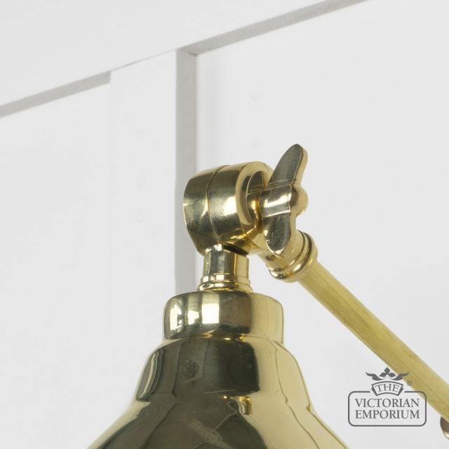 Brindle Wall Light In Smooth Brass 49716 4 L