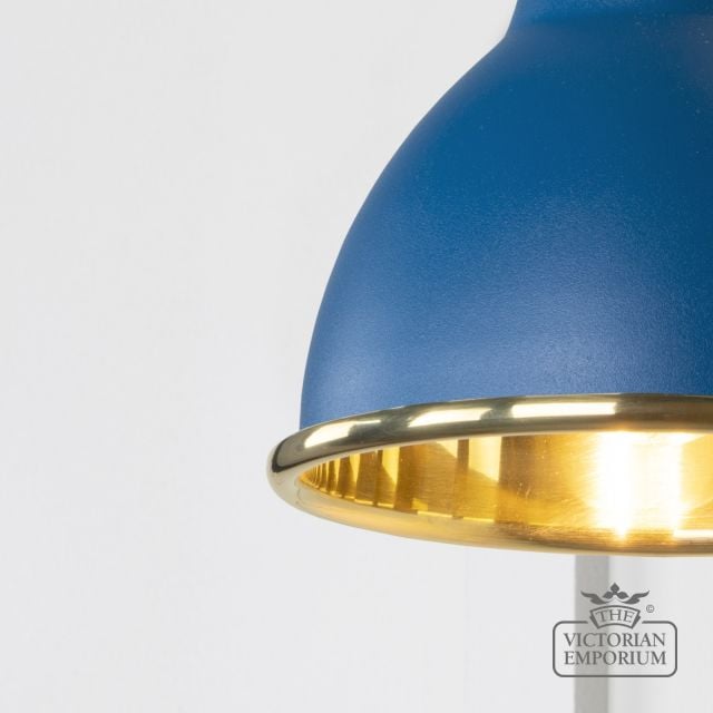 Brindle Wall Light With Smooth Brass Interior And Upstream Exterior 49716su 3 L