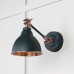 Brindle Wall Light with Hammered Copper Interior and Dingle Exterior 49717sdi 1 l