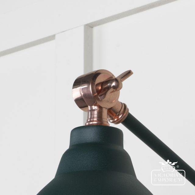 Brindle Wall Light With Hammered Copper Interior And Dingle Exterior 49717sdi 4 L