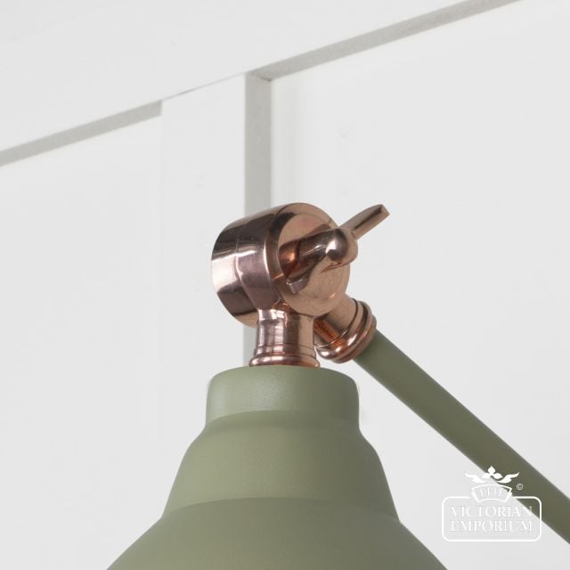 Brindle Wall Light With Hammered Copper Interior And Tump Exterior 49717stu 4 L