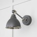 Brindle Wall Light with Hammered Nickel Interior and Bluff Exterior 49718sbl 1 l