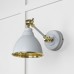 Brindle Wall Light in Hammered Brass with Birch Exterior 49719sbi 1 l