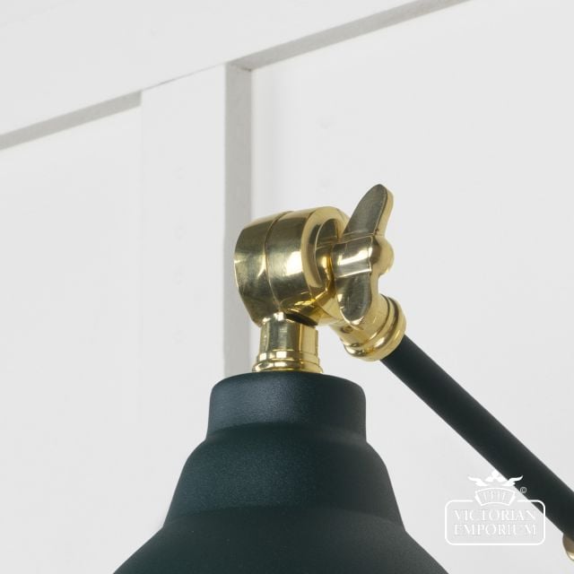 Brindle Wall Light In Hammered Brass With Dingle Exterior 49719sdi 4 L