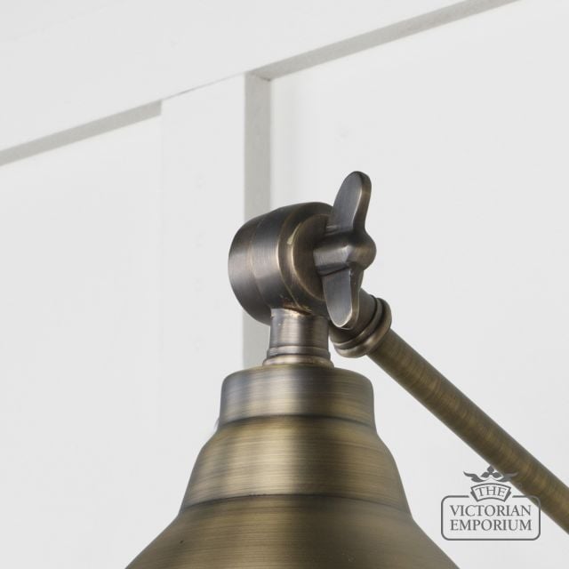 Brindle Wall Light In Agred Brass 49733 4 L