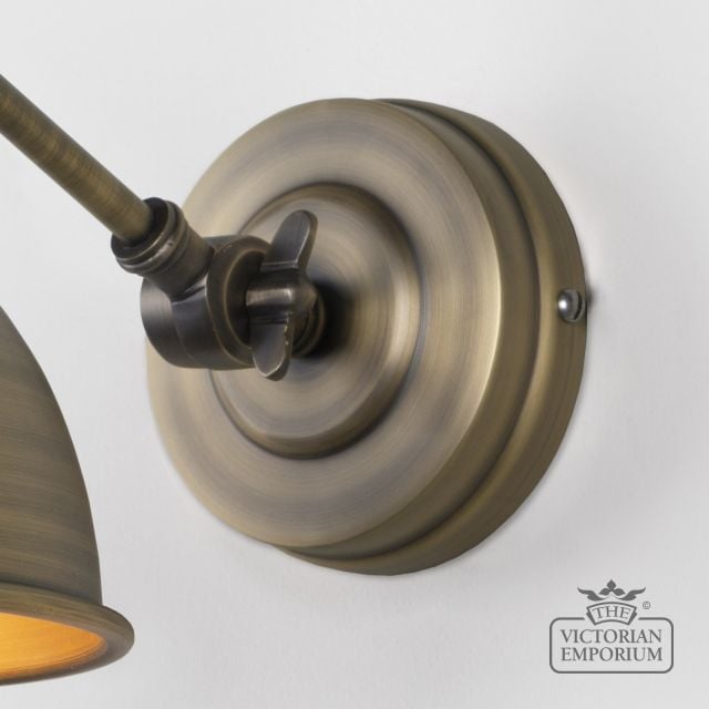 Brindle Wall Light In Agred Brass 49733 5 L