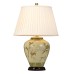 Arum Lily table lamp with Porcelain base and fabric shade arum lily tl