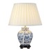 Lin Yi Table Lamp with Porcelain Base and Fabric Shade dl linyi tl