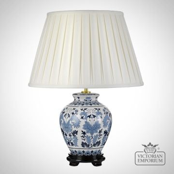 Lin Yi Table Lamp With Porcelain Base And Fabric Shade Dl Linyi Tl Off