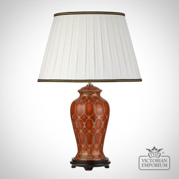 Datai Table Lamp With Porcelain Base And Fabric Shade Dl Datai Tl