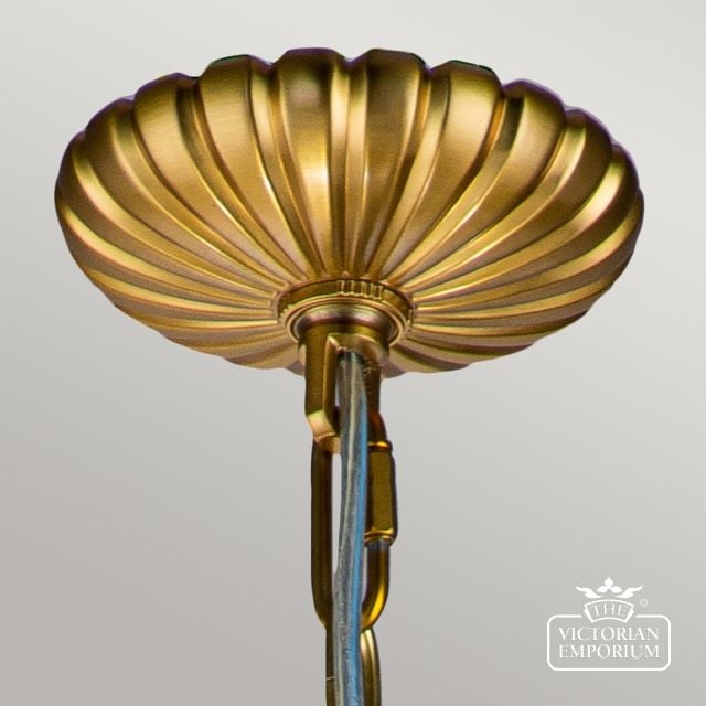 Adam 4 Light Pendant In Burnished Brass Fe Adams 4p Bb Detail 1