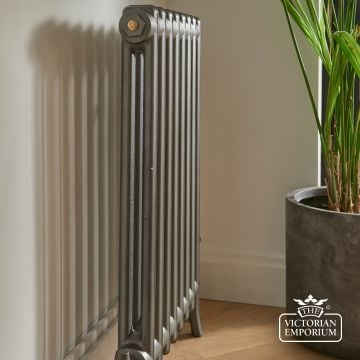 Elizabeth Radiator 2 Column 750mm High Elizabeth Radiator 2 Column 750mm High 2 Column Tbc Old Pewter Side View  2 2