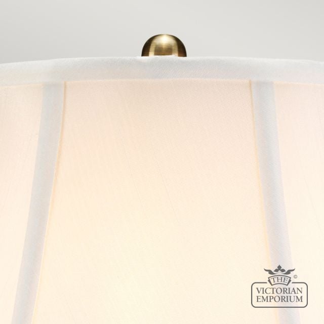 Gold Thistle Table Lamp With Porcelain Base And Fabric Shade Goldthistle Tl Detail1