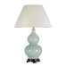 Harbin Celadon Table Lamp with Porcelain Base and Fabric Shade dl harbin tl cel off