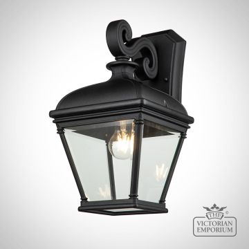 Bay View Large Wall Light In Black 2l Bk