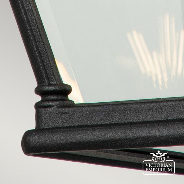 Bay View Large Wall Light In Black 2l Bk Detail 3