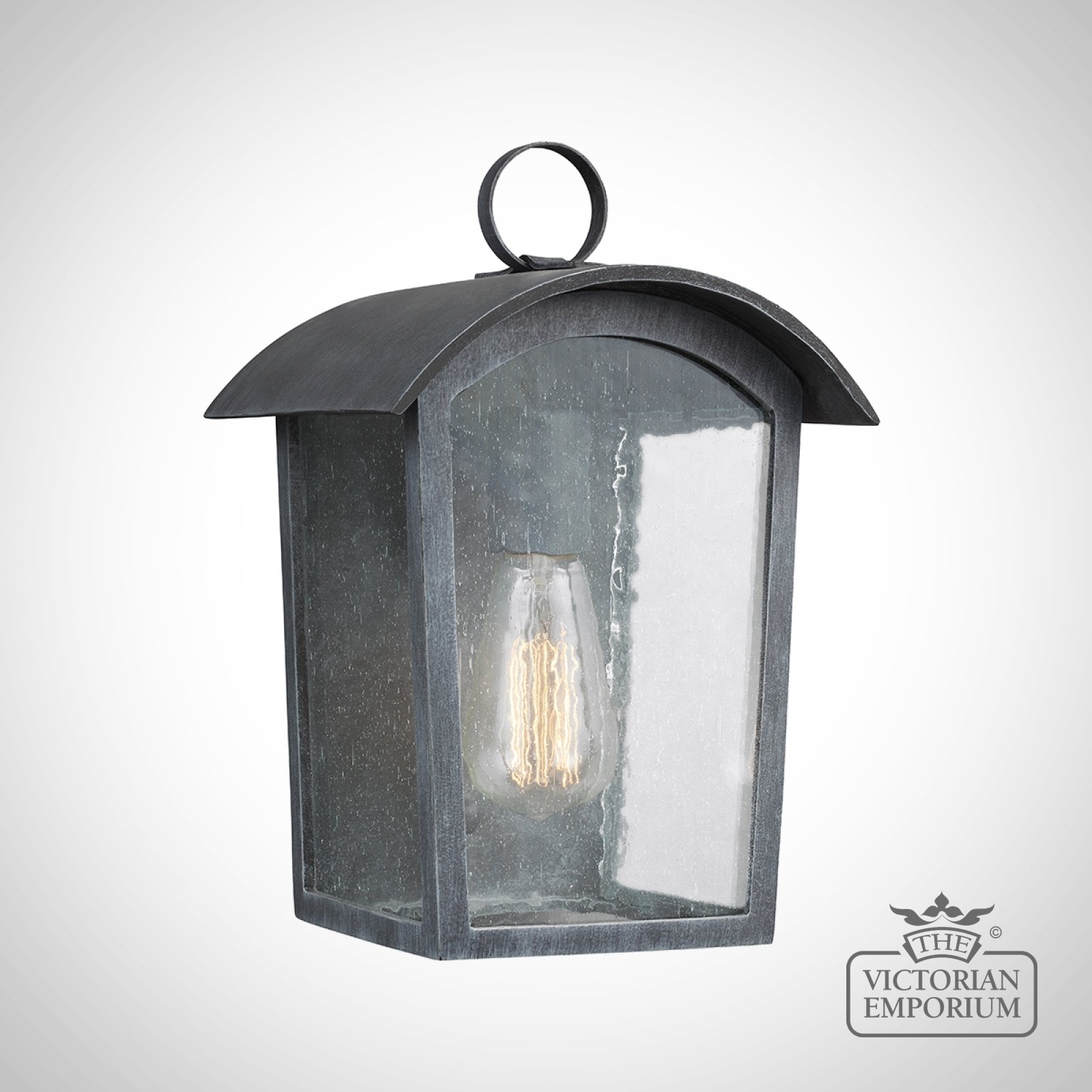 Hodges Small Wall Lantern in Ash Black
