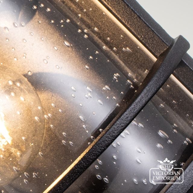 Lighthouse Half Wall Light In Textured Black Fe Lighthouse 7 Blk Detail 1