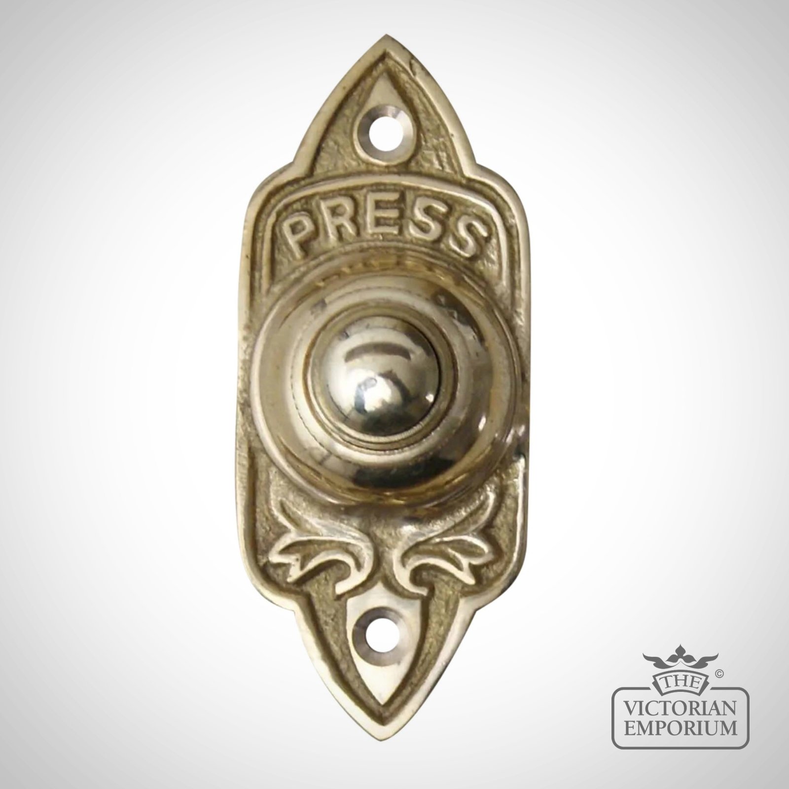 Period Bell Push in Solid Brass