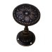 31 01.338l.ac.130 - curtain tieback leaf style ant copper 3 diameter