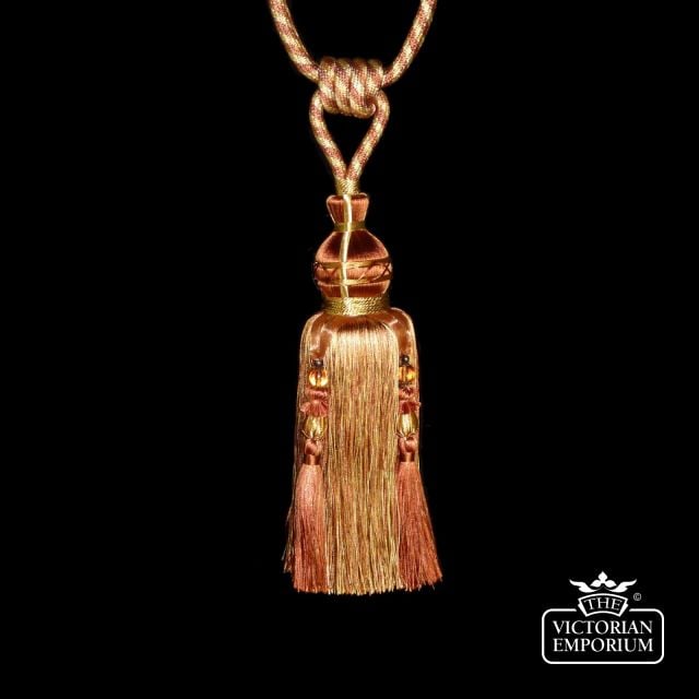 Feature Beaded Curtain Tassel Tie Back P1010039  Sandstorm