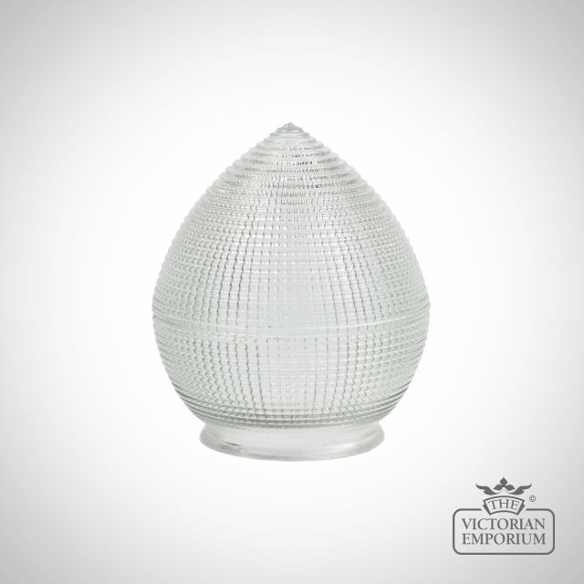 Cross reeded acorn shade