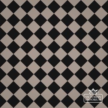 Victorian Path tiles - Black and Grey 64mm x 64mm squares (suitable for outdoor use)