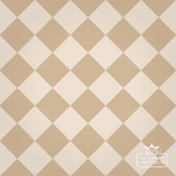 Victorian Path tiles - White and Pavolva 10cm x 10cm squares (suitable for outdoor use)