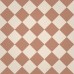 Path and hallway tiles white and rust 97mm sq c04
