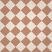 Path and hallway tiles white and rust 97mm sq c04