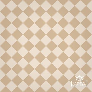 Victorian Path tiles - White and Pavlova - 64mm x 64mm squares (suitable for outdoor use)