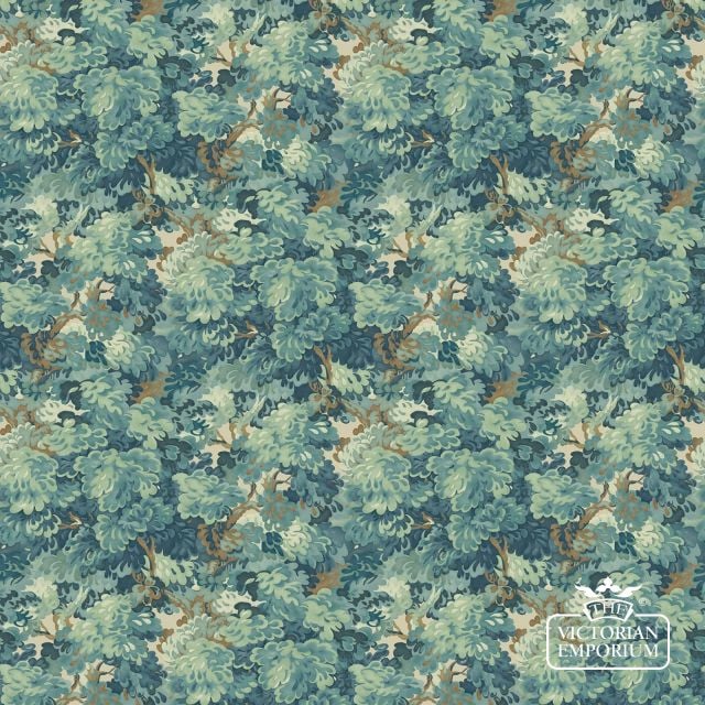 Linwood Wallpaper English Oak 1 Blue