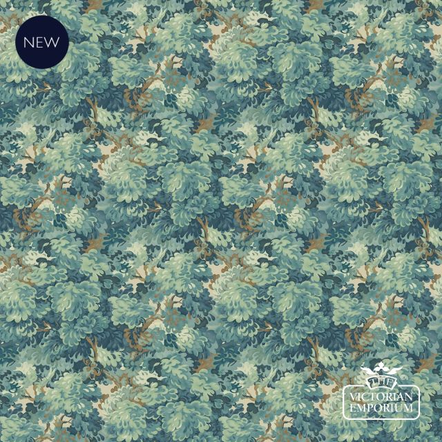 English Oak wallpaper in Blue