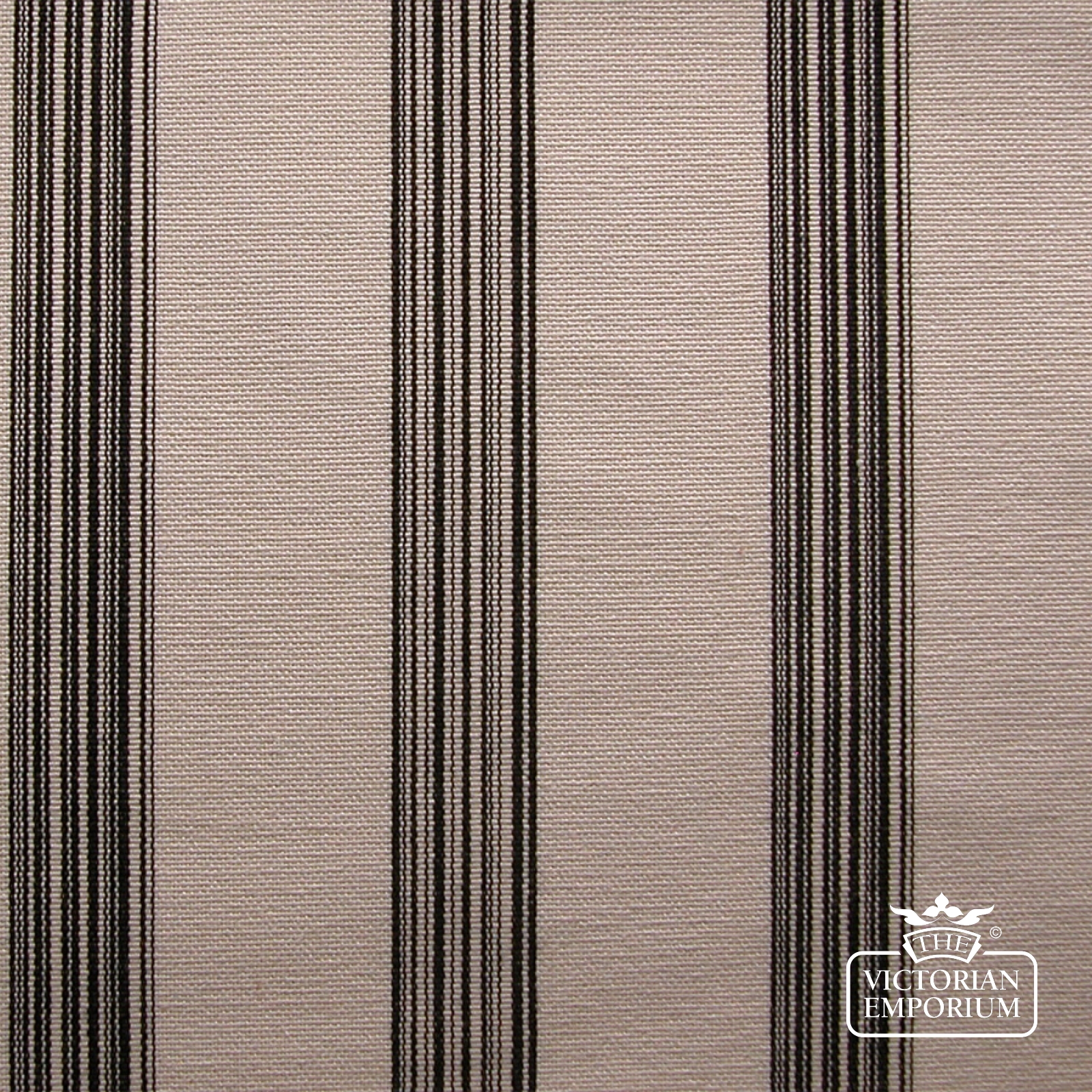 Harrogate Striped 100% Cotton Fabric - Natural