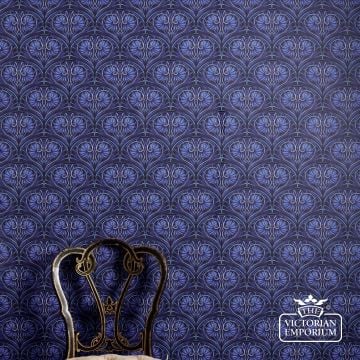 Loulou Wallpaper in Electric Blue
